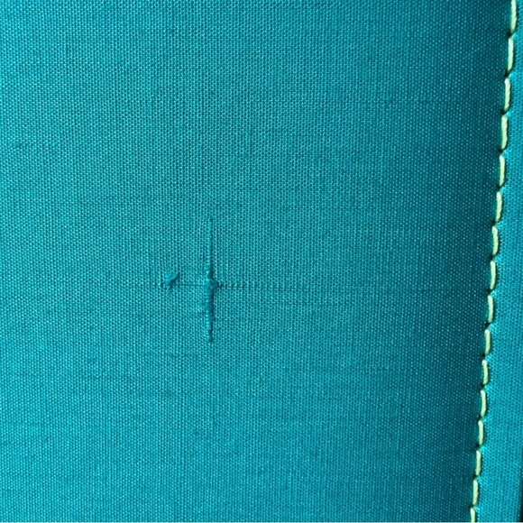 New Old Stock Creating Keepsakes 12x12 Teal Green Stripe Scrapbook Album 15 Pg - Picture 13 of 14